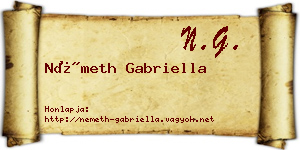 Németh Gabriella névjegykártya